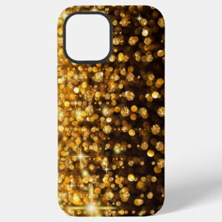 Funda Para iPhone 12 Pro Max luces de boquilla, decoración, piedras, fondo, dor