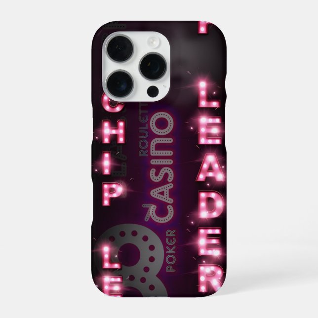 Funda Para iPhone Luces de casino de Chip Leader (Reverso)