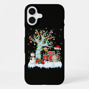 Funda Para iPhone 16 Plus Luces de Decoración de Árbol de Navidad Musicales