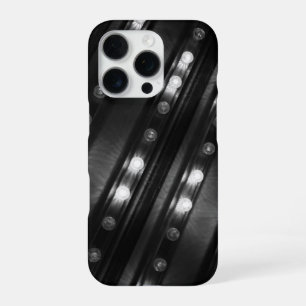 Funda Para iPhone 16 Pro Luces de destellos en blanco y negro