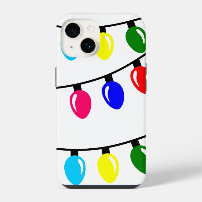 Funda Para iPhone Luces de Navidad (Reverso )