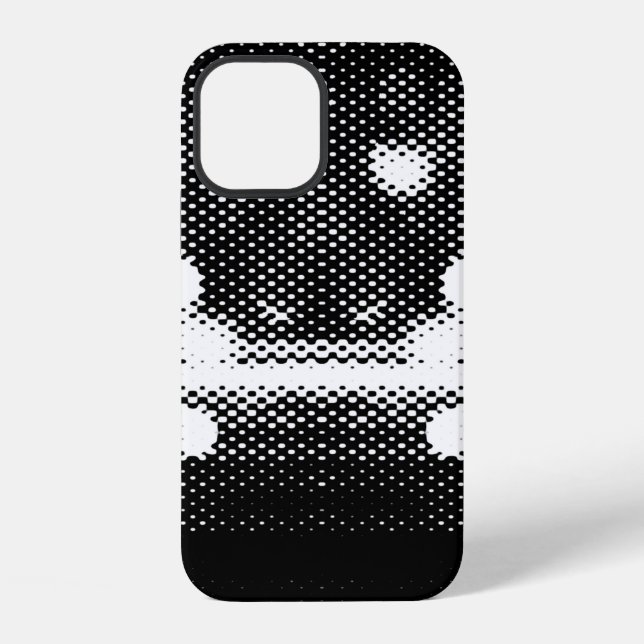 Funda Para iPhone Luces de neón y patrón geométrico continuo (Reverso )