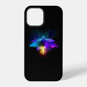 Funda Para iPhone 12 Pro Luciérnaga de neón sobre negro