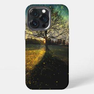 Funda Para iPhone 13 Pro Luciérnagas mágicas paisaje soñador