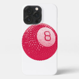 Funda Para iPhone 13 Pro Lucky Disco 8 Pink, Lucky Disco Ball, Funky Art