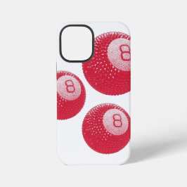Funda Para iPhone 12 Mini Lucky Disco 8 Rosa, Bola de Disco Lucky, Arte Funk