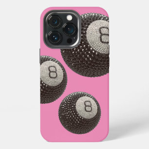 Funda Para iPhone 13 Pro Lucky Disco 8 ROSA, Lucky 8 bola de discoteca, Sno
