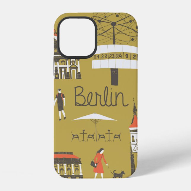 Funda Para iPhone Lugares y monumentos emblemáticos de Berlín (Reverso )