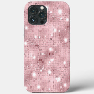 Funda Para iPhone 13 Pro Max Lujo Rosa Brillante
