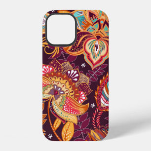 Funda Para iPhone 12 Luminoso patrón sin fisuras en estilo paisley. Col