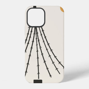 Funda Para iPhone 12 Luna de árbol abstracto
