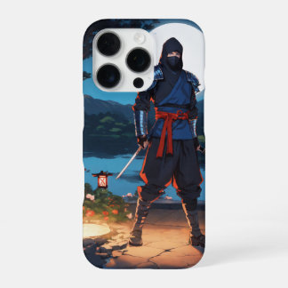 Funda Para iPhone 16 Pro Luna Shinobi Medianoche: Estética de Samurái Oscur