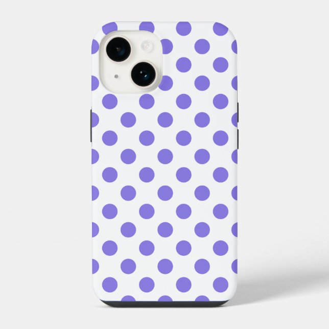 Funda Para iPhone Lunares de pervinca  (Reverso )