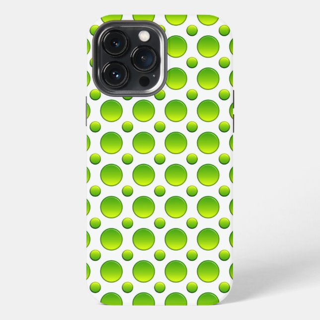 Funda Para iPhone Lunares elemento verde (Reverso )