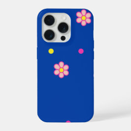 lunares florales azules