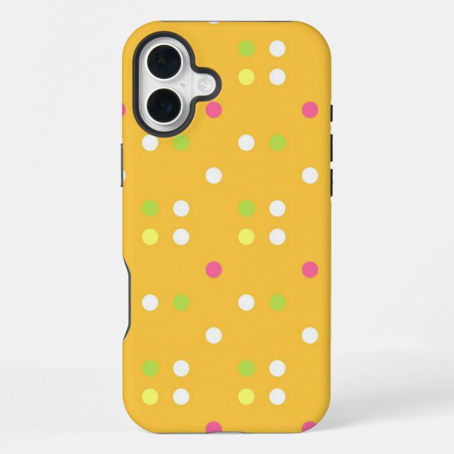 Funda Para iPhone Lunares Multicolores (Reverso )