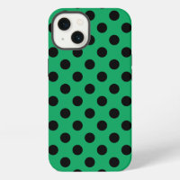 Lunares negros en Case-Mate de iPhone verde fresco