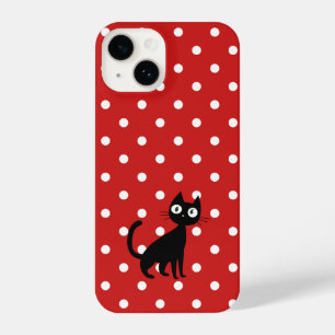 Funda Para iPhone 14 Lunares rojos chic 