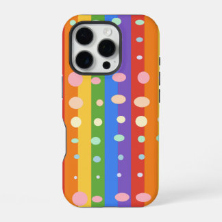 FUNDA PARA iPhone 16 PRO LUNARIS PUNTOS RAYAS