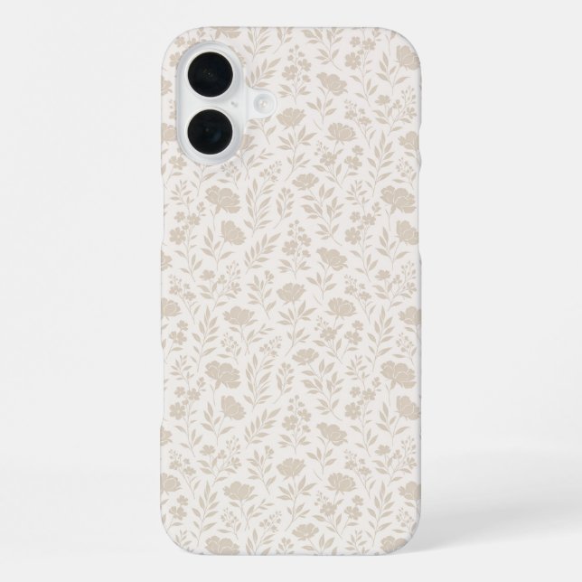 Funda Para iPhone Luxury Minimal Botanical Pattern (Reverso )