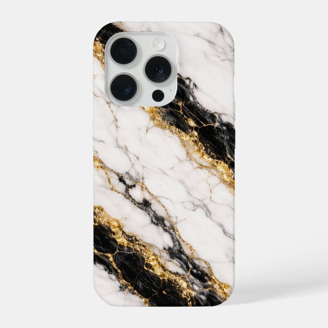 Funda Para iPhone Luxury White Marble Gold Vein Phone Case (Reverso )