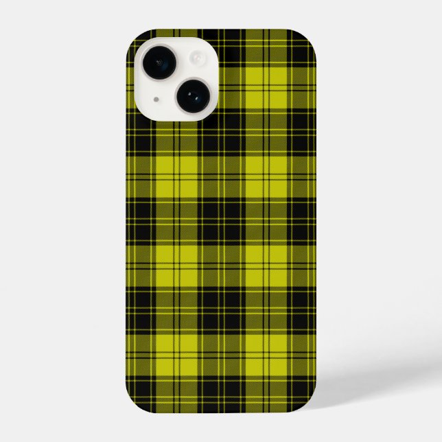 Funda Para iPhone Macachlan tartan amarillo chapa (Reverso )