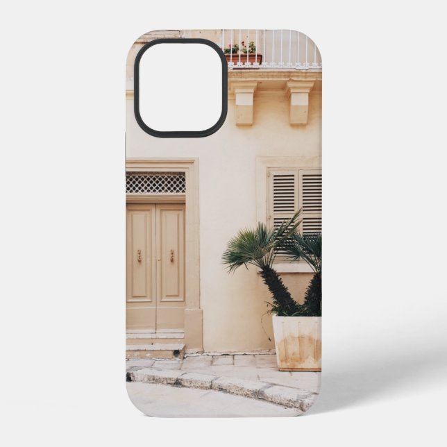 Funda Para iPhone maceta cerca de casa de concreto (Reverso )