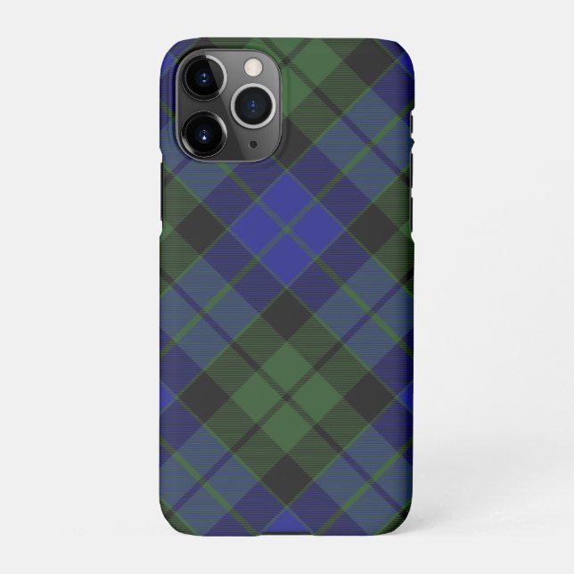 Funda Para iPhone MacKay Green Clan Escocesa Tartán Plaid (Reverso)