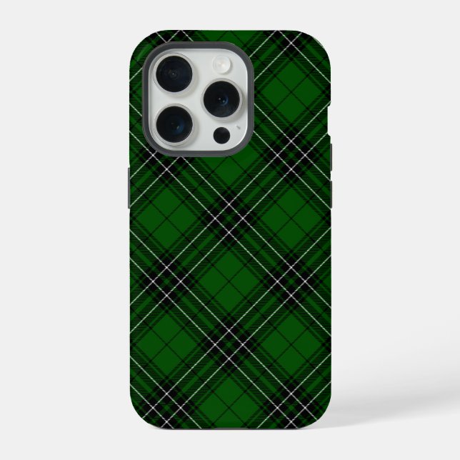 Funda Para iPhone MacLean Tartan Green y Black Plaid (Reverso )