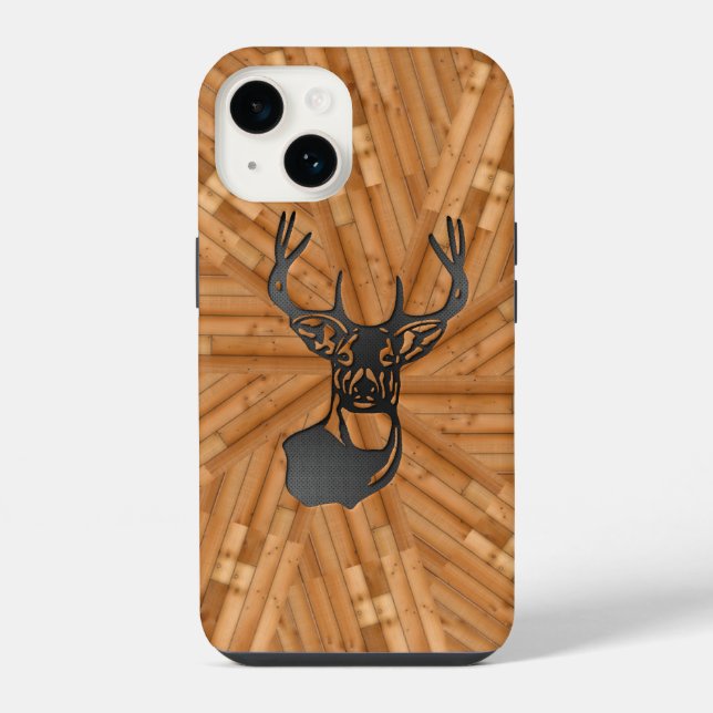 Funda Para iPhone Madera: Deer de cola blanca (Reverso )