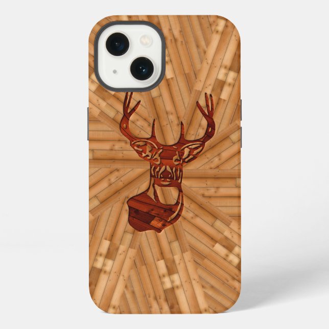 Funda Para iPhone Madera: Deer de cola blanca (Reverso )