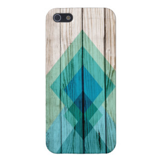 Funda Para iPhone 5 Madera iPhone 5 funda chevron menta geométrica