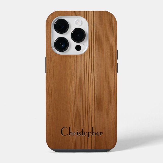 Funda Para iPhone Madera preciosa - de madera (Reverso )