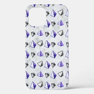 Funda Para iPhone 12 Maestra de matemáticas de patrones de pirámides