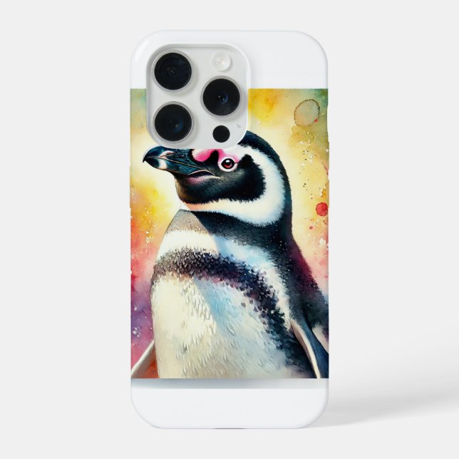 Funda Para iPhone Magellanic Penguin 190724AREF124 - Watercolor (Reverso )
