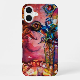 Funda Para iPhone 16 Plus Magia y misterio EXCALIBUR, fantasía roja