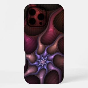 Funda Para iPhone 16 Pro Max Mágico Brillante Abstracto Estriado Colorido Fract