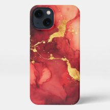 magnífico alcohol rojo arte giratorio oro