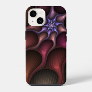 Funda Para iPhone 14 Magnífico Resumen Brillante Fractal a rayas