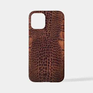 Funda Para iPhone 12 Mini Mahogany Alligator Classic Reptile Leather (Faux)