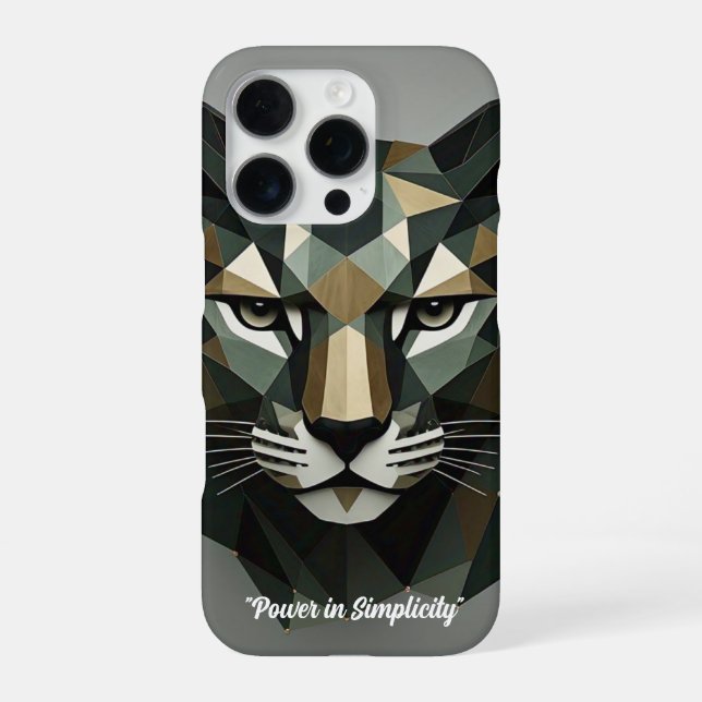 Funda Para iPhone "Majestad Triangular de la Jungla" (Reverso)
