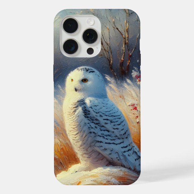 Funda Para iPhone Majestuosa lechuza en la selva (Reverso )