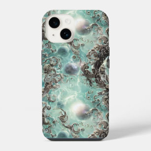 Funda Para iPhone 14 majestuoso 3d Vivid Patrón de naturaleza celeste