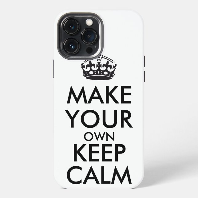 Funda Para iPhone Make your own keep calm - black  (Reverso )