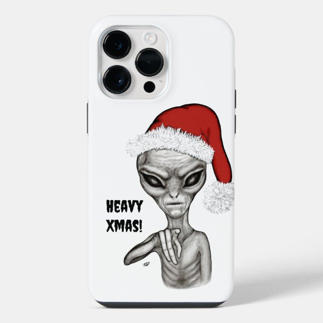 Funda Para iPhone Mal Alien , Pesada Navidad ! (Reverso )