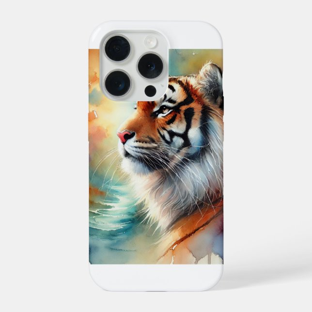 Funda Para iPhone Malayan tiger 231024AREF143 - Watercolor (Reverso )