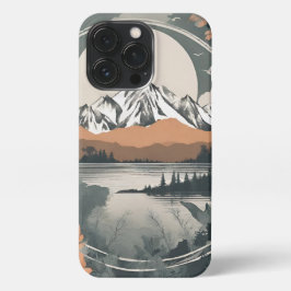 Funda Para iPhone 13 Pro Malerische Berglandschaft vor See in Aquarell