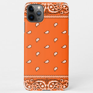 Funda Para iPhone 11Pro Max Maletín de teléfono para Naranja de Bandana de i