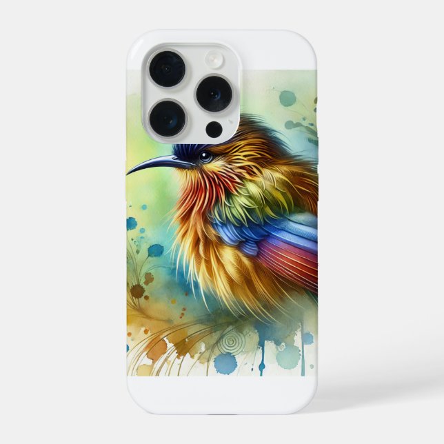 Funda Para iPhone Malimbe Bird 101024AREF112 - Watercolor (Reverso )