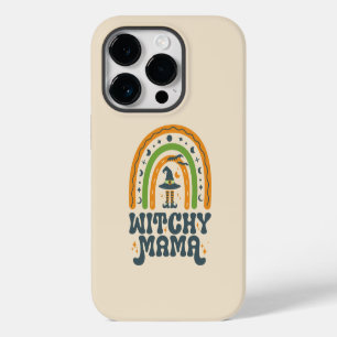 Funda Para iPhone 14 Pro Mamá Bruja Madre Arcoíris Groovy Halloween